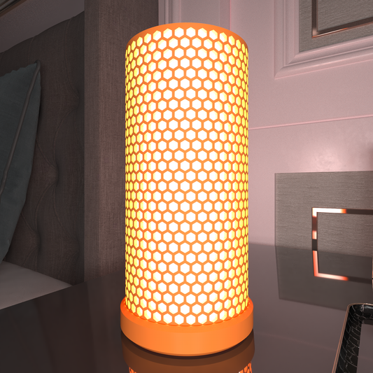 HexaGlow – Lámpara Geométrica LED con Luz Regulable