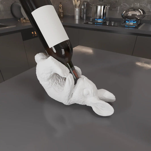 VinoBunny – Soporte de Vino con Encanto Lúdico