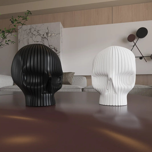 MinoSkull – Escultura Minimalista de Calavera