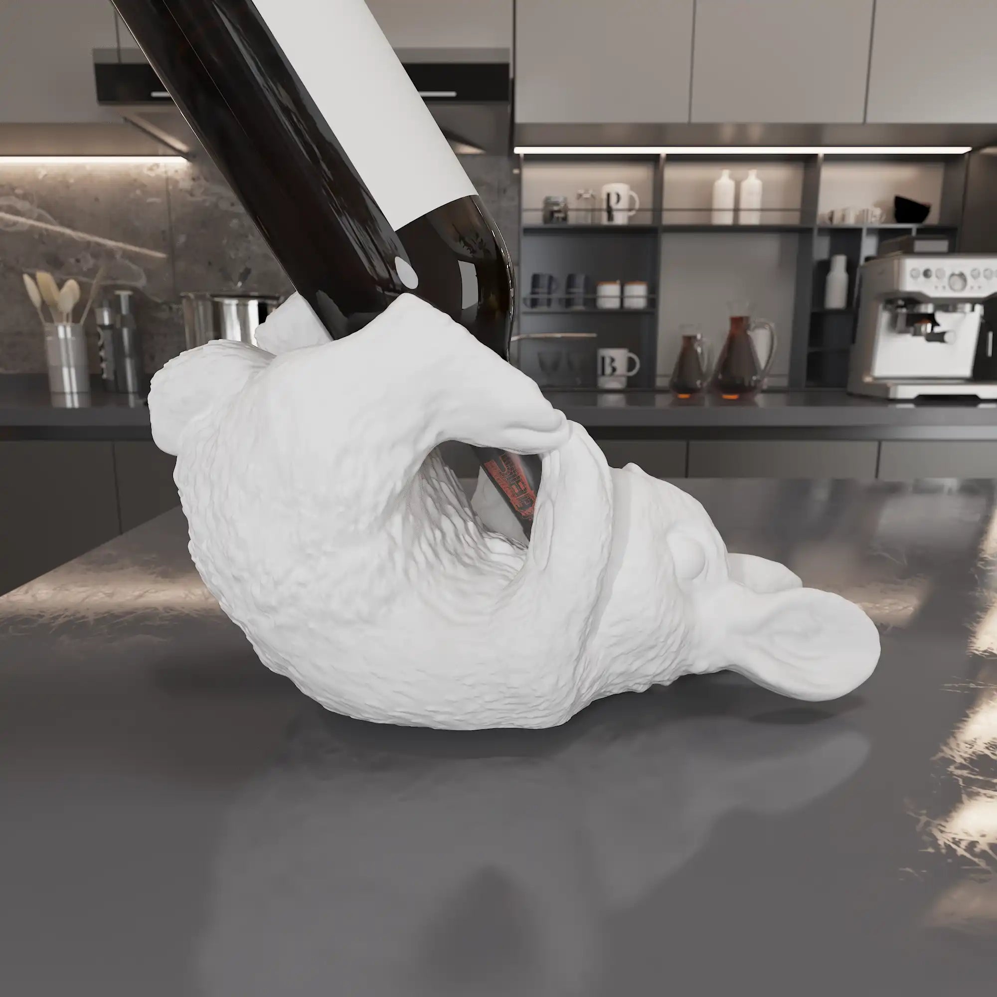 VinoBunny – Soporte de Vino con Encanto Lúdico