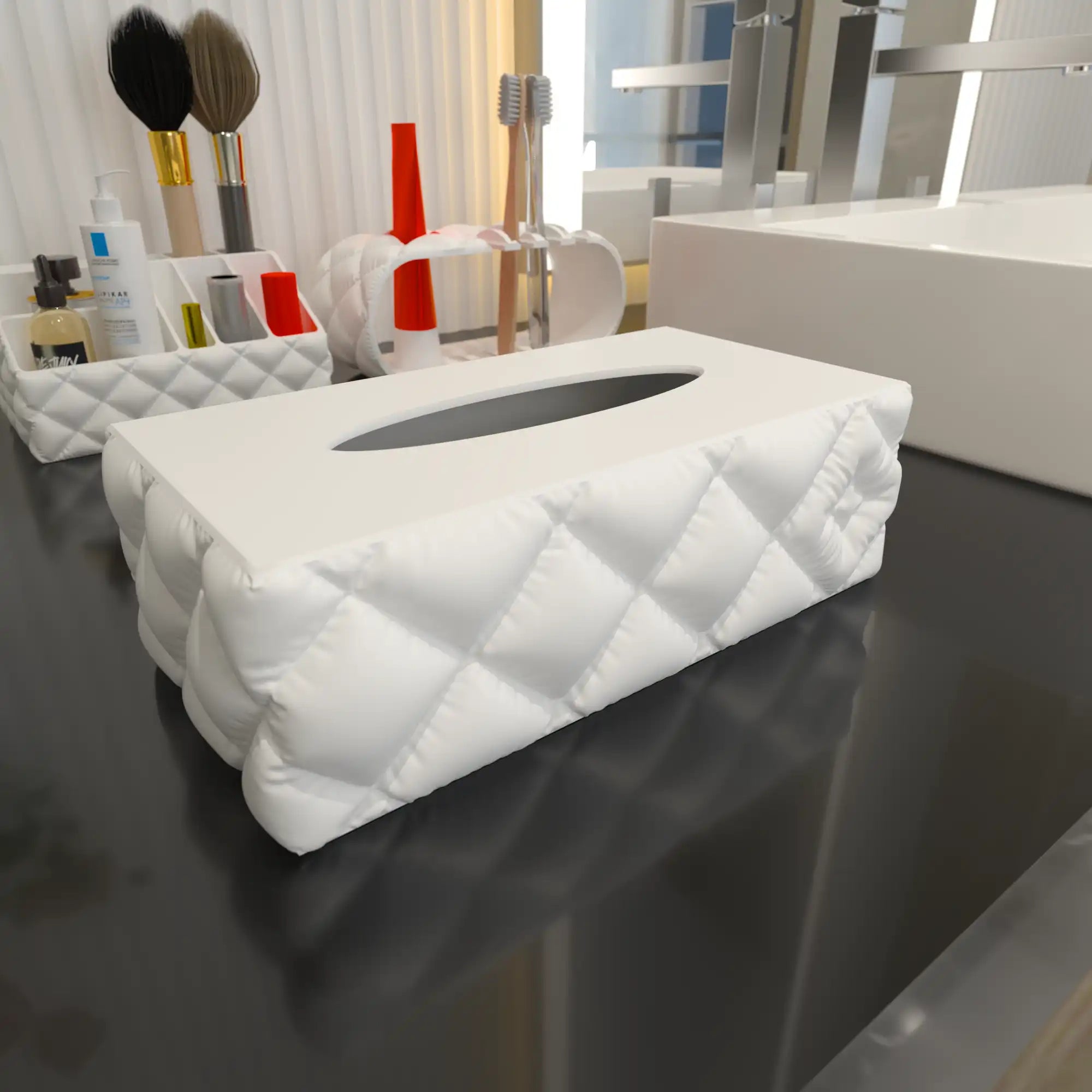 PuffyTissue – Caja para Pañuelos con Diseño Acolchado