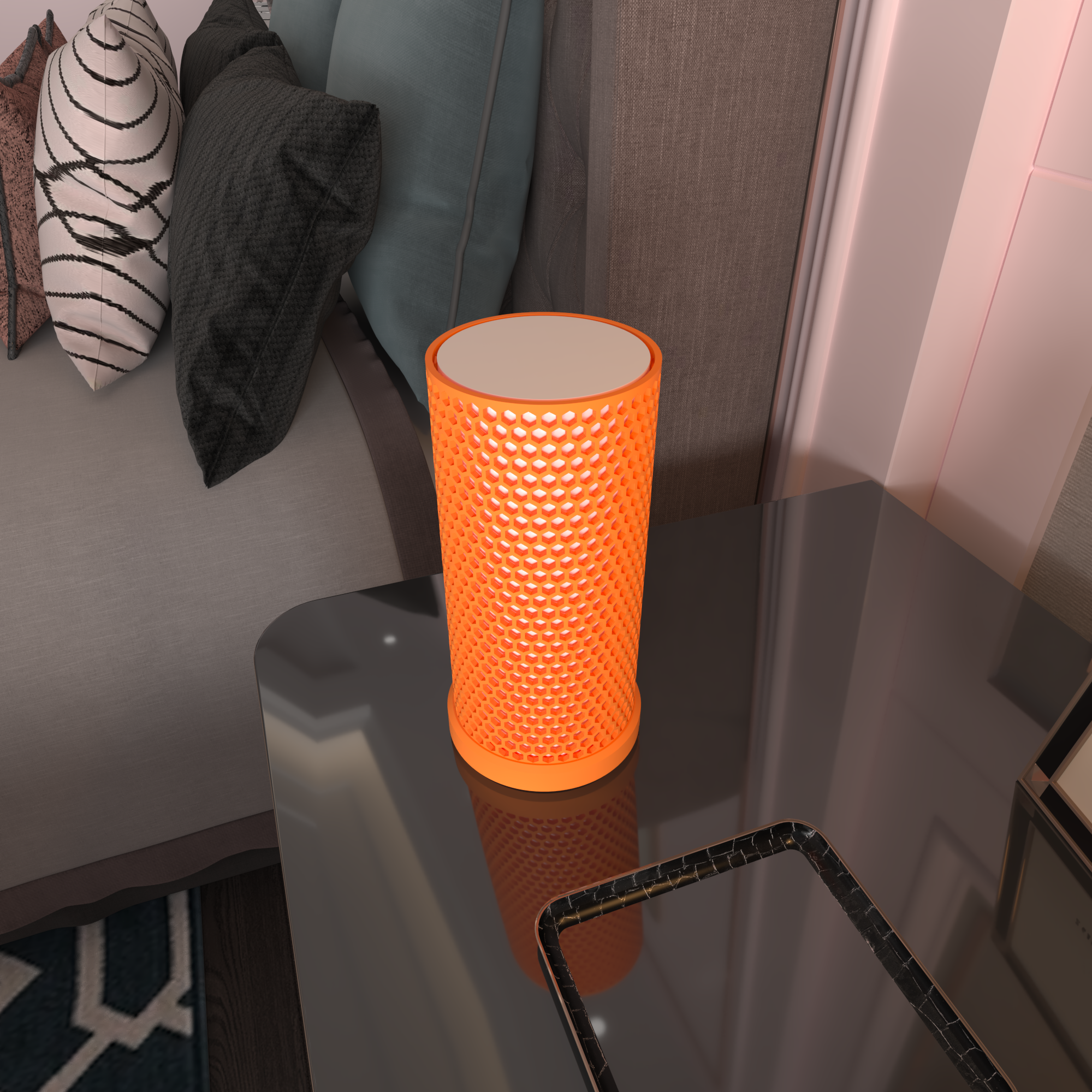 HexaGlow – Lámpara Geométrica LED con Luz Regulable