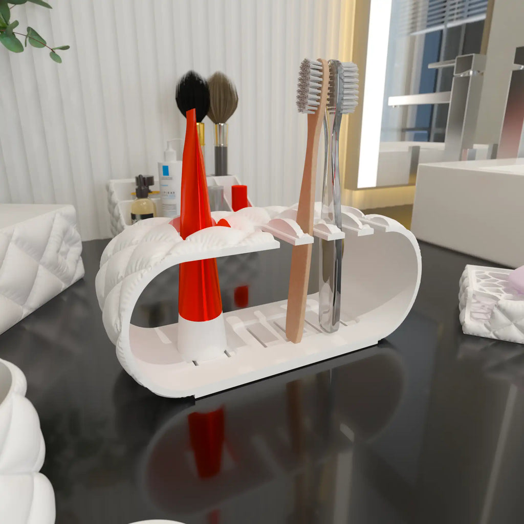 PuffyBrush – Porta Cepillos de Dientes Acolchado