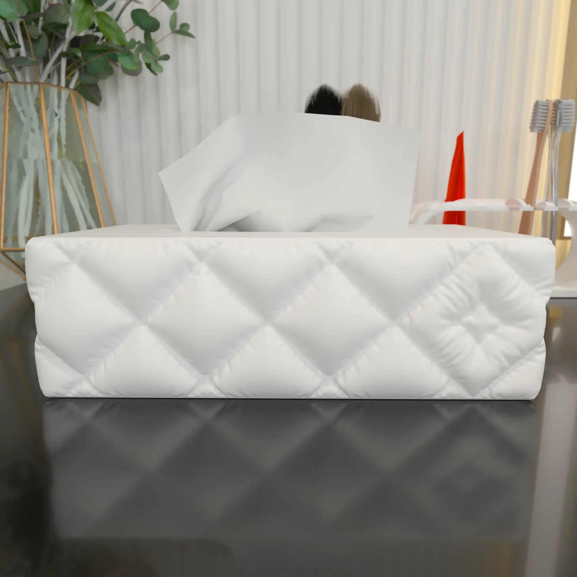 PuffyTissue – Caja para Pañuelos con Diseño Acolchado