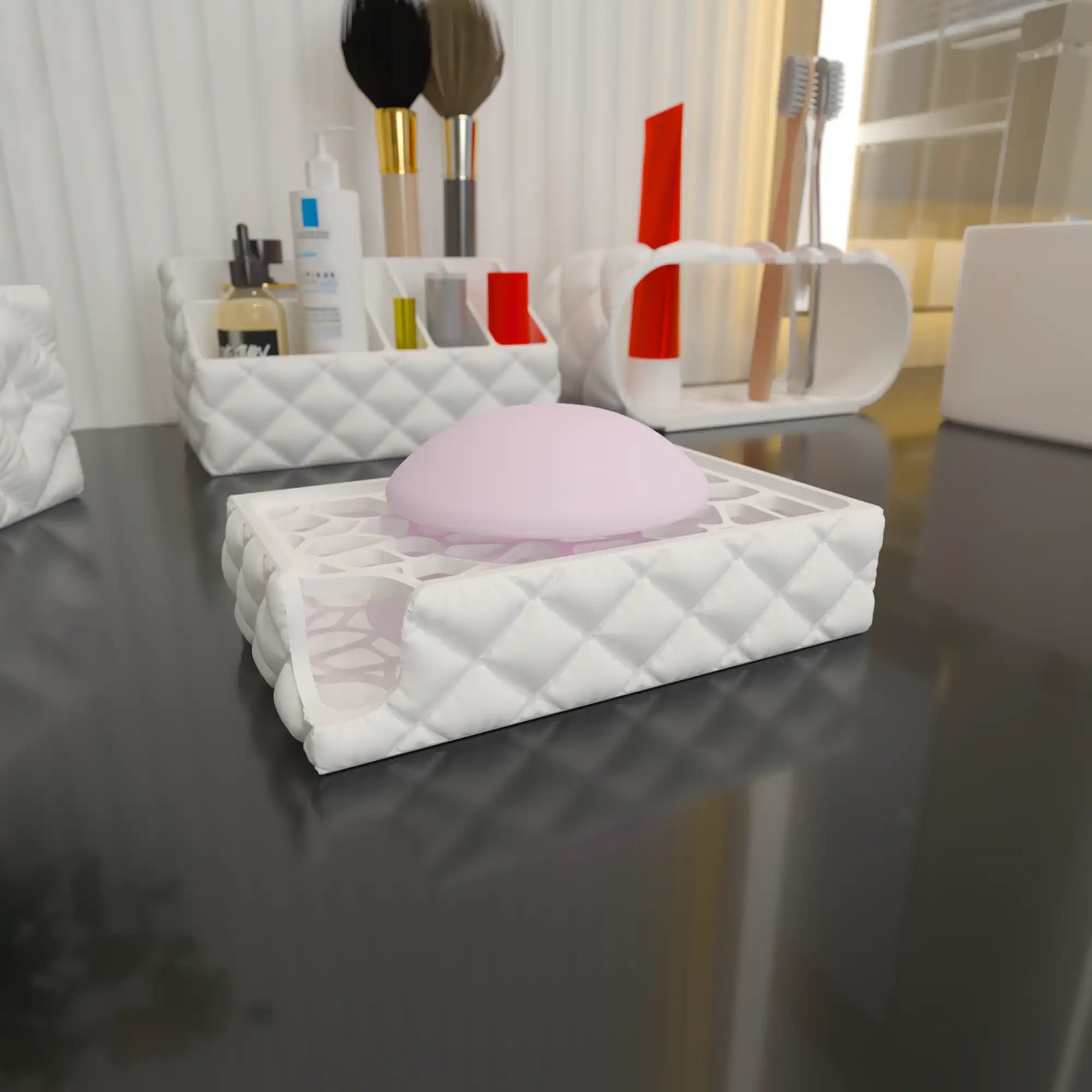 PuffySoap – Porta Jabón con Diseño Acolchado