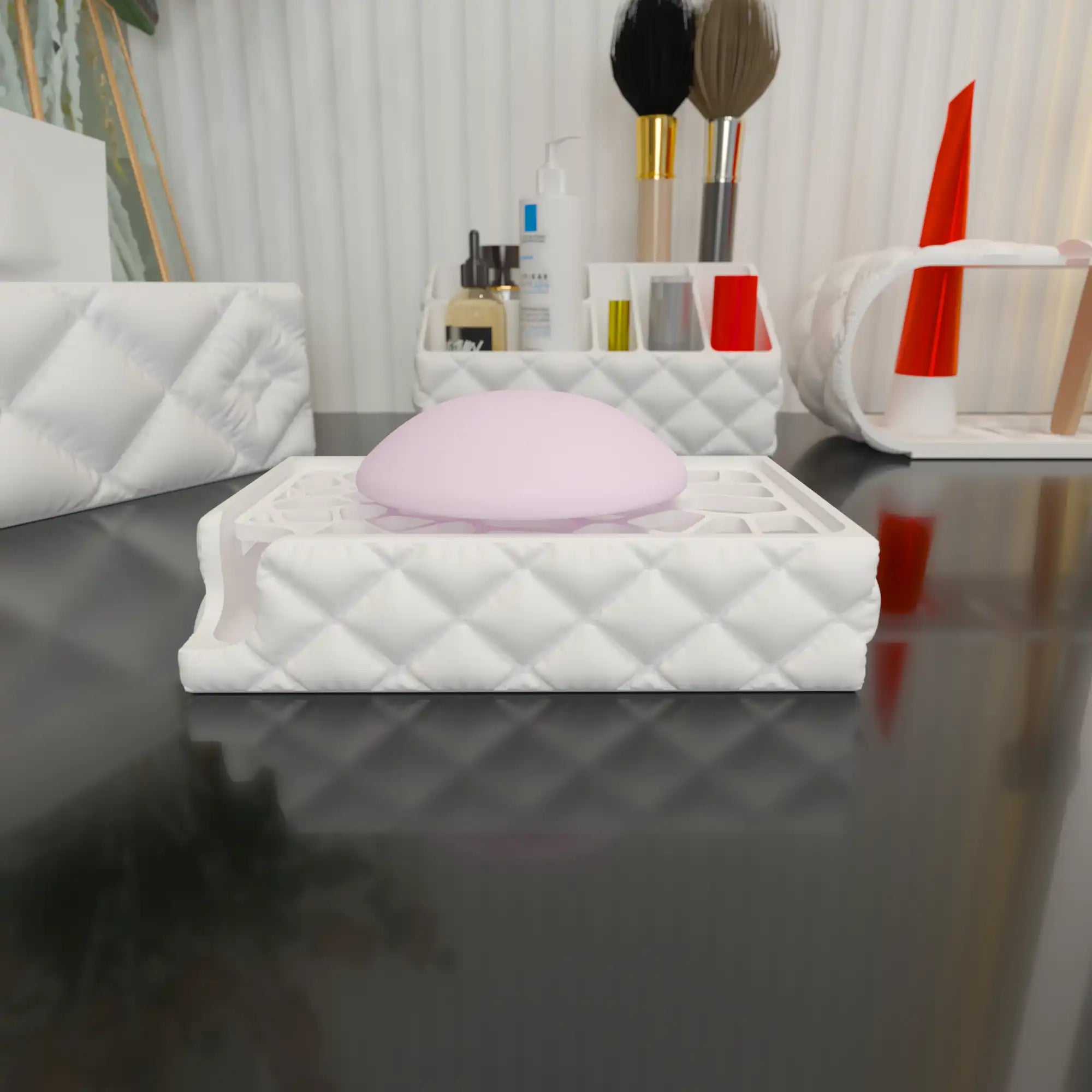 PuffySoap – Porta Jabón con Diseño Acolchado