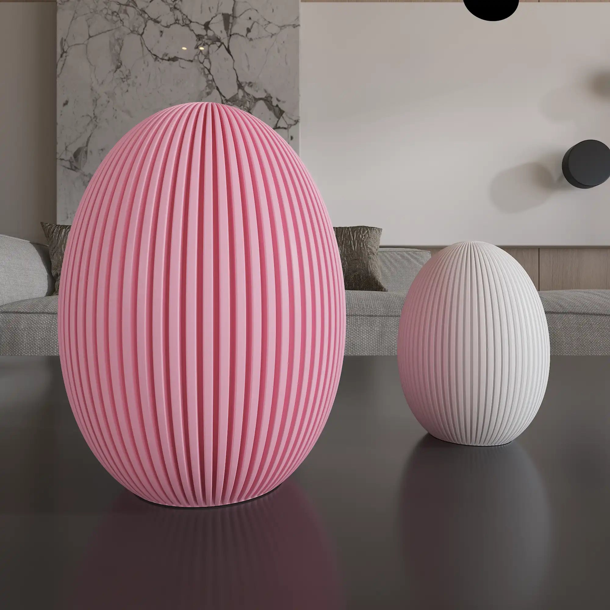 RibbedEgg – Huevos Decorativos con Textura Acanalada